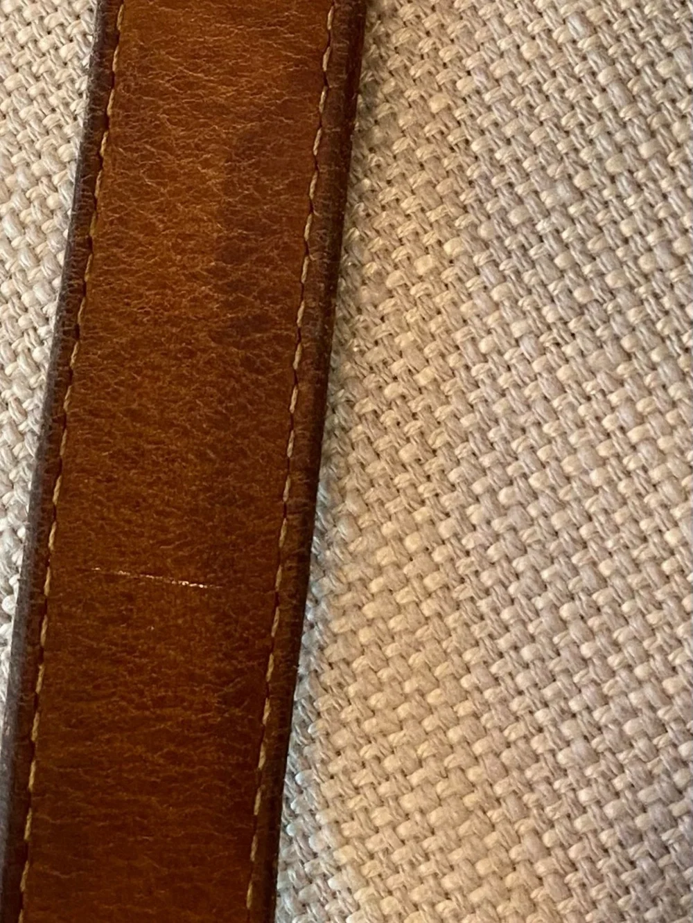 Vintage Dooney & Bourke Cabriolet Bucket Bag Taupe Canvas Tan Vachetta Leather
